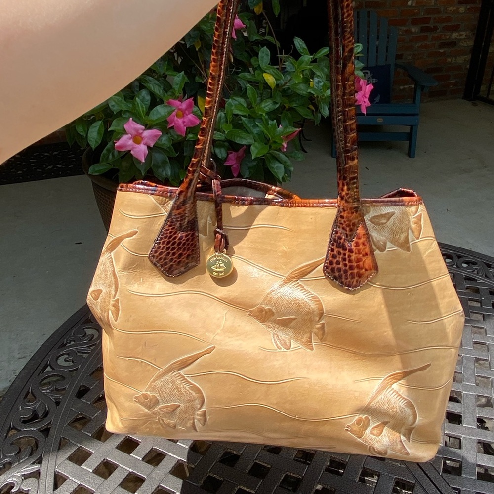 Limited edition EUC Brahmin Angel Fish tote